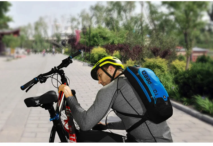 6L Radfahren Reflektierende Tasche männer Frauen Reiten Wasserdicht Atmungsaktiv Fahrrad Rucksack Laufen Im Freien Galle Mit 2L Wasser Tasche – Detail 4