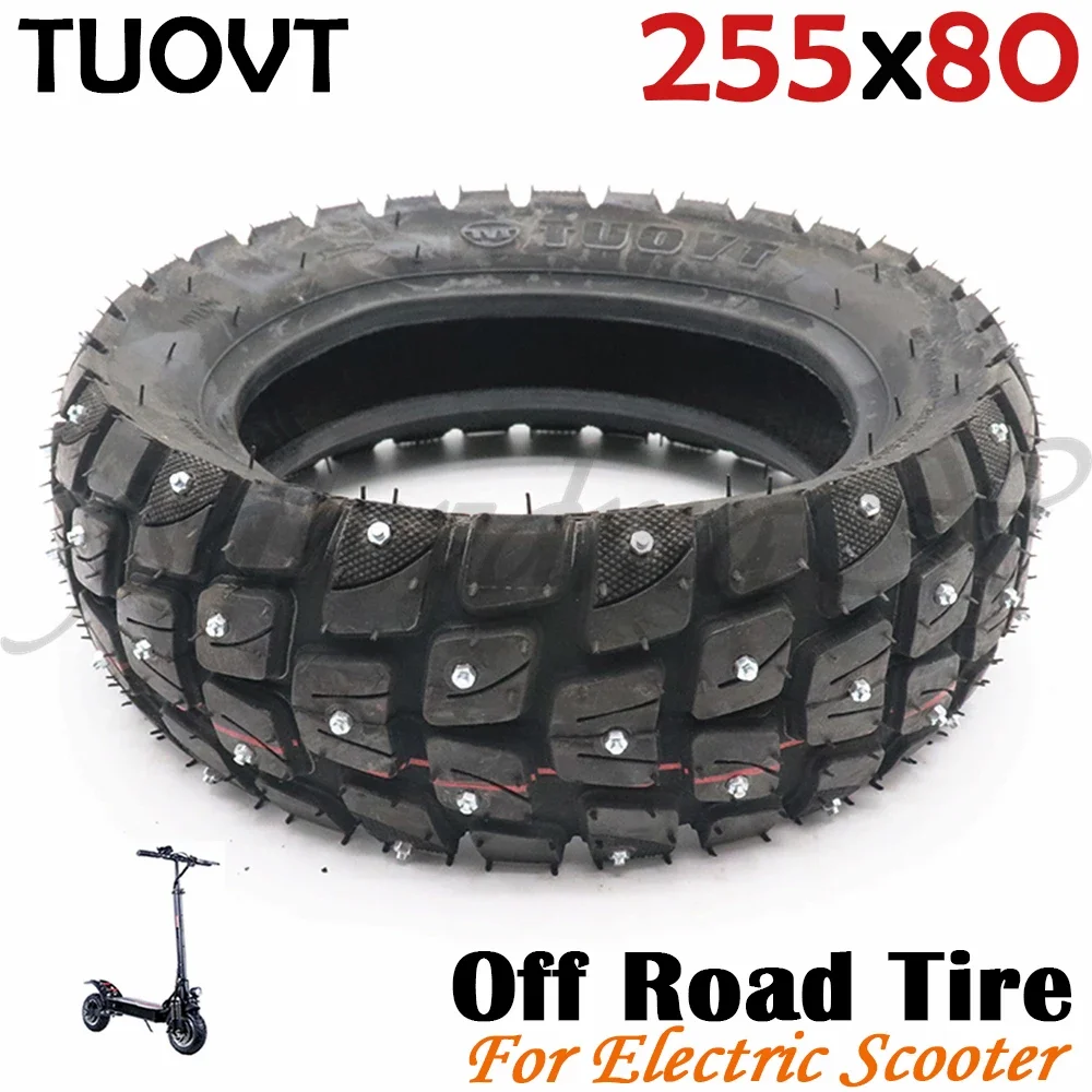 10x3 Inch Electric Scooter Off Road Snow Tire Ice Tyre with Nails for   Speedual Grace 10 Zero 10X 10*3.0 255x80