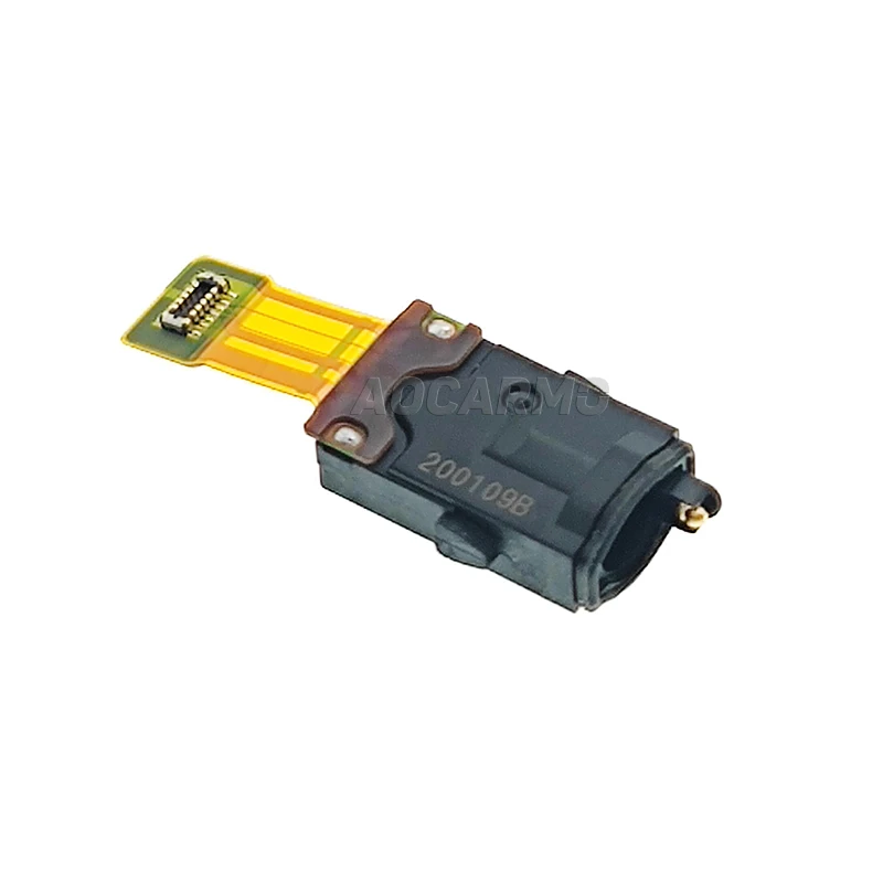 Aocarmo For Sony Xperia 1 IV XQ-CT72 Earphone Jack Headset Hole Connector Audio Ribbon Flex Cable Repair Part