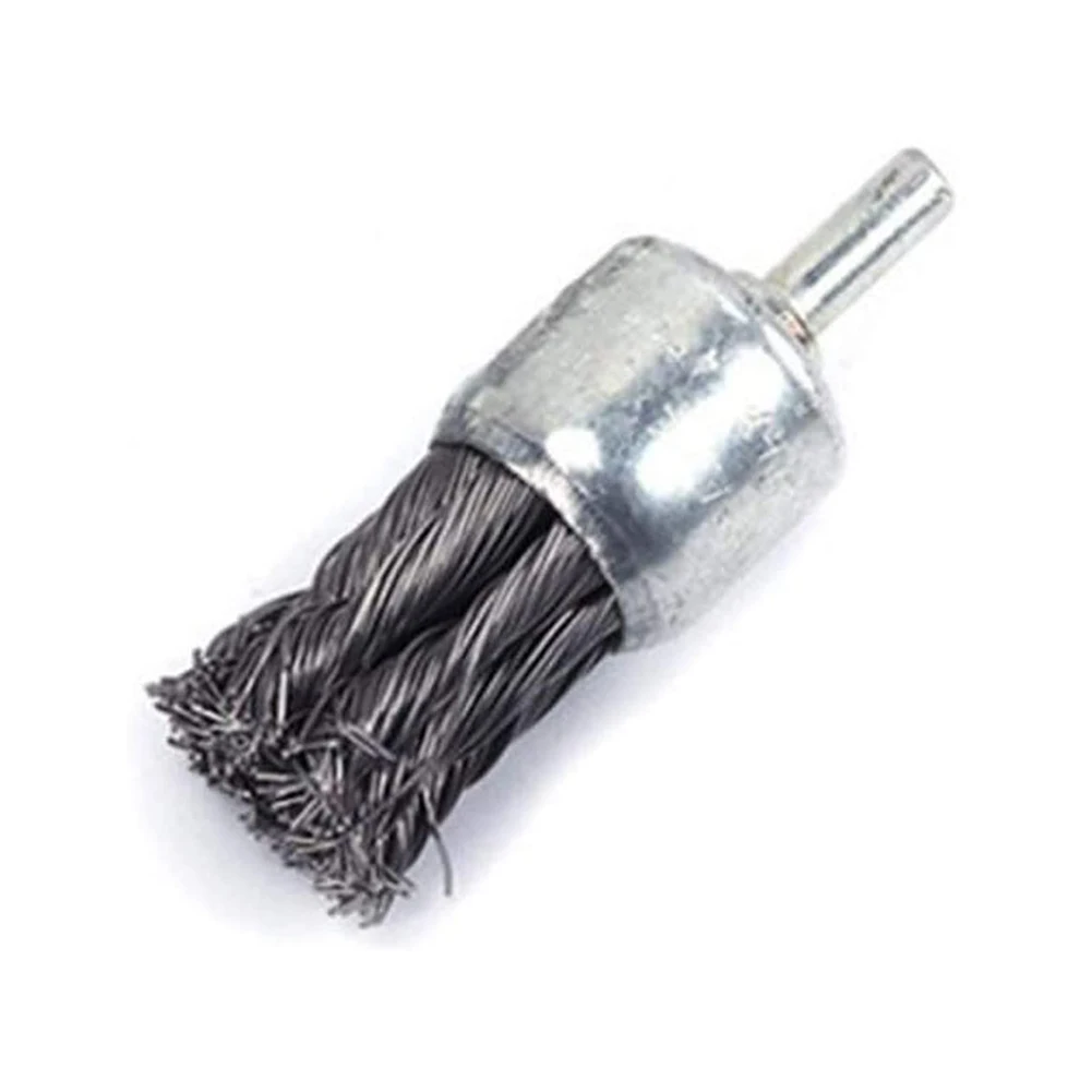 Reach Confined Areas with Ease 3pcs 25mm Steel Knot Wire End Brush Designed for Effective Cleaning in Narrow Holes