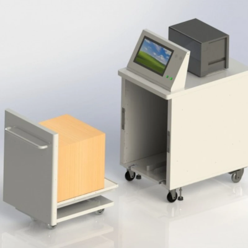 RFID cart inventory workstation, mobile RFID librarian workstation, cart-type intelligent inventory station