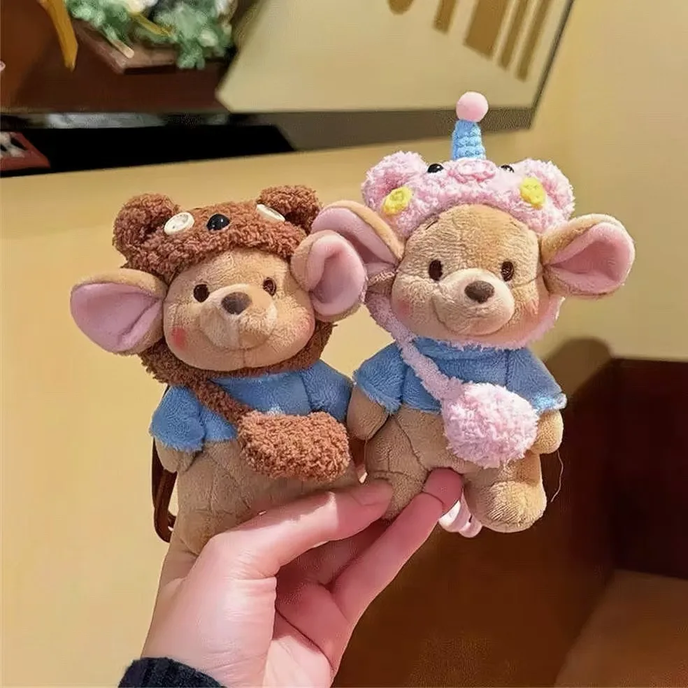 

Cute Cartoon Roo Mouse Plush Toy Kawaii Smiling Mouse Doll Bag Pendant Stuffed Animal Movie Figure Plushies Birthday Gifts Girl