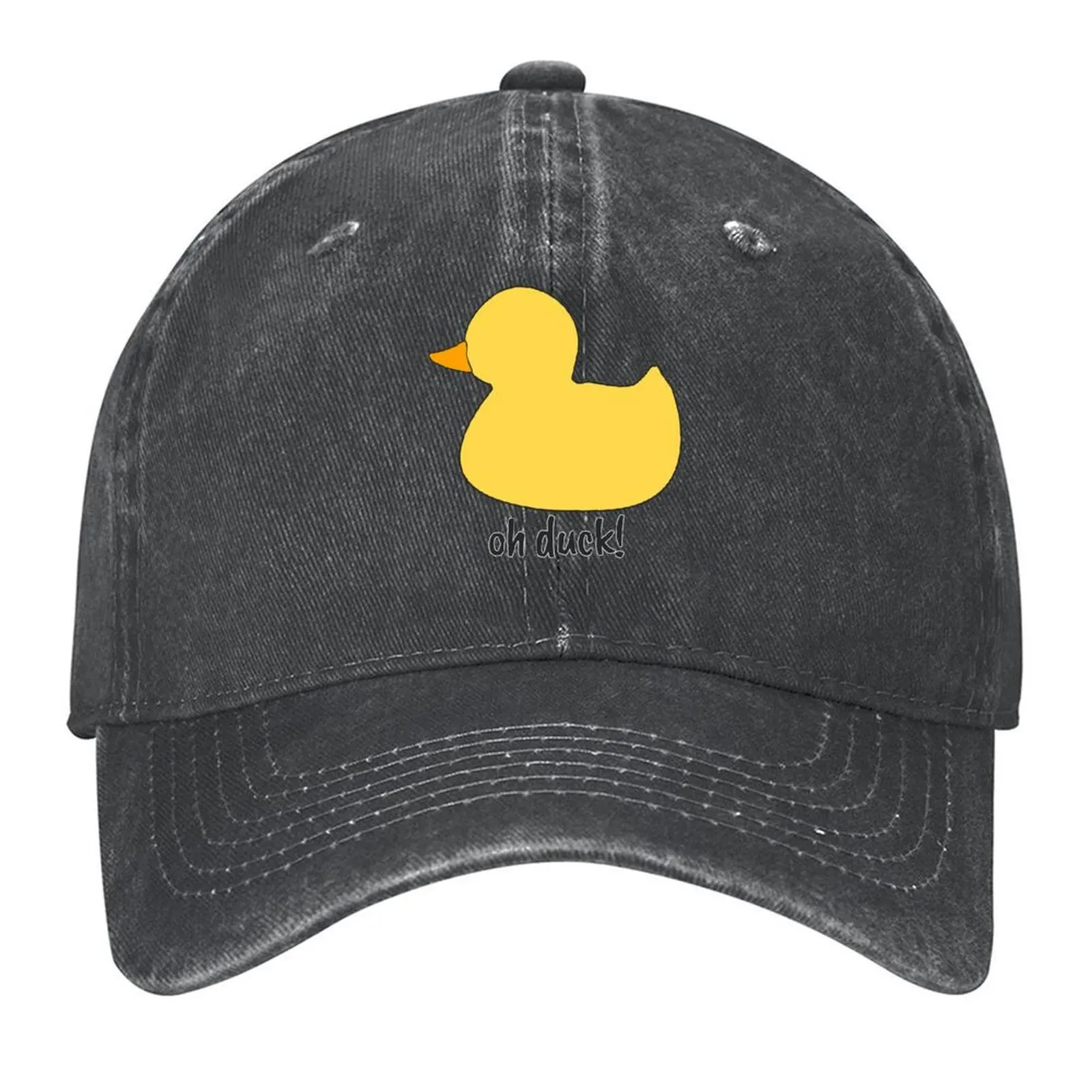 

Oh Duck Yellow Rubber Ducky Baseball Cap Trucker Cap derby hat Hat Luxury Brand Luxury Hat Golf Wear Men Women's