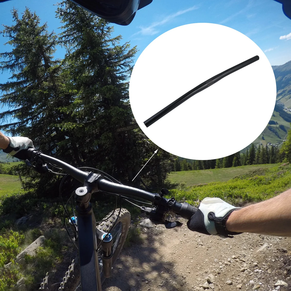 

Aluminum Alloy Bike Handlebar 25.4Mm Flat Straight Bar For Fixed Gear Bike Durable Lightweight Racing City Riding Comfortable