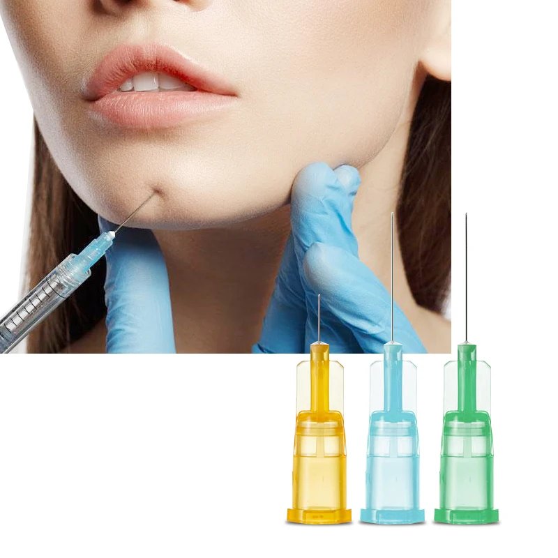 إبرة حادة صغيرة واحدة معقمة يمكن التخلص منها لتهيج الأسنان 32 جرام 6 مللي متر 34 جرام 4 مللي متر 1.5 مللي متر إبرة صغيرة غير مؤلمة