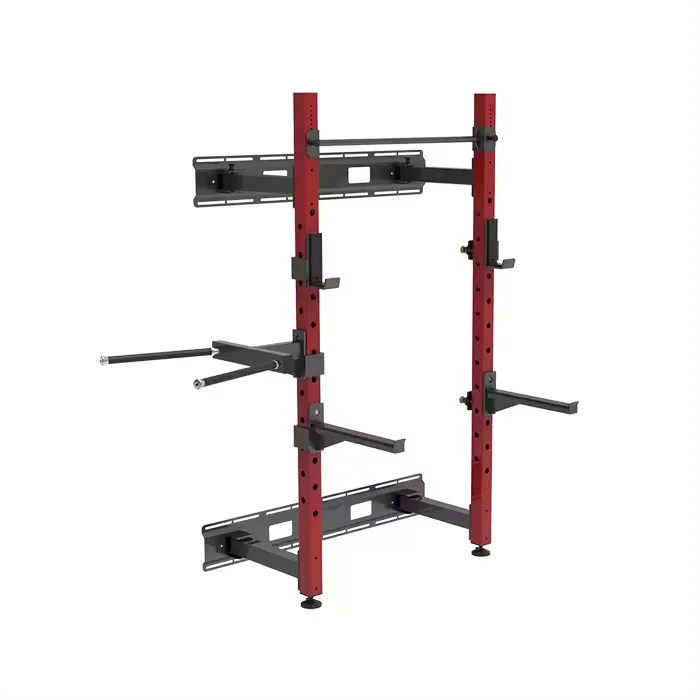 

Adjustable Power Cage Strength Machine Integrated Wall Mount Gym Rack Training Equipment