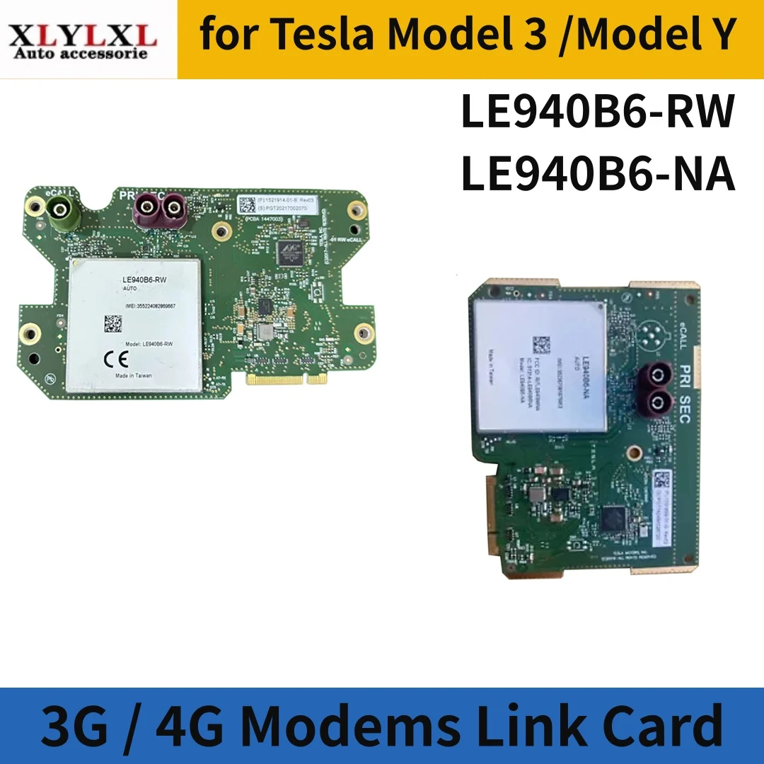 3G / 4G Modems Link Card for Tesla Model 3 Link Card for Tesla Model Y LE940B6