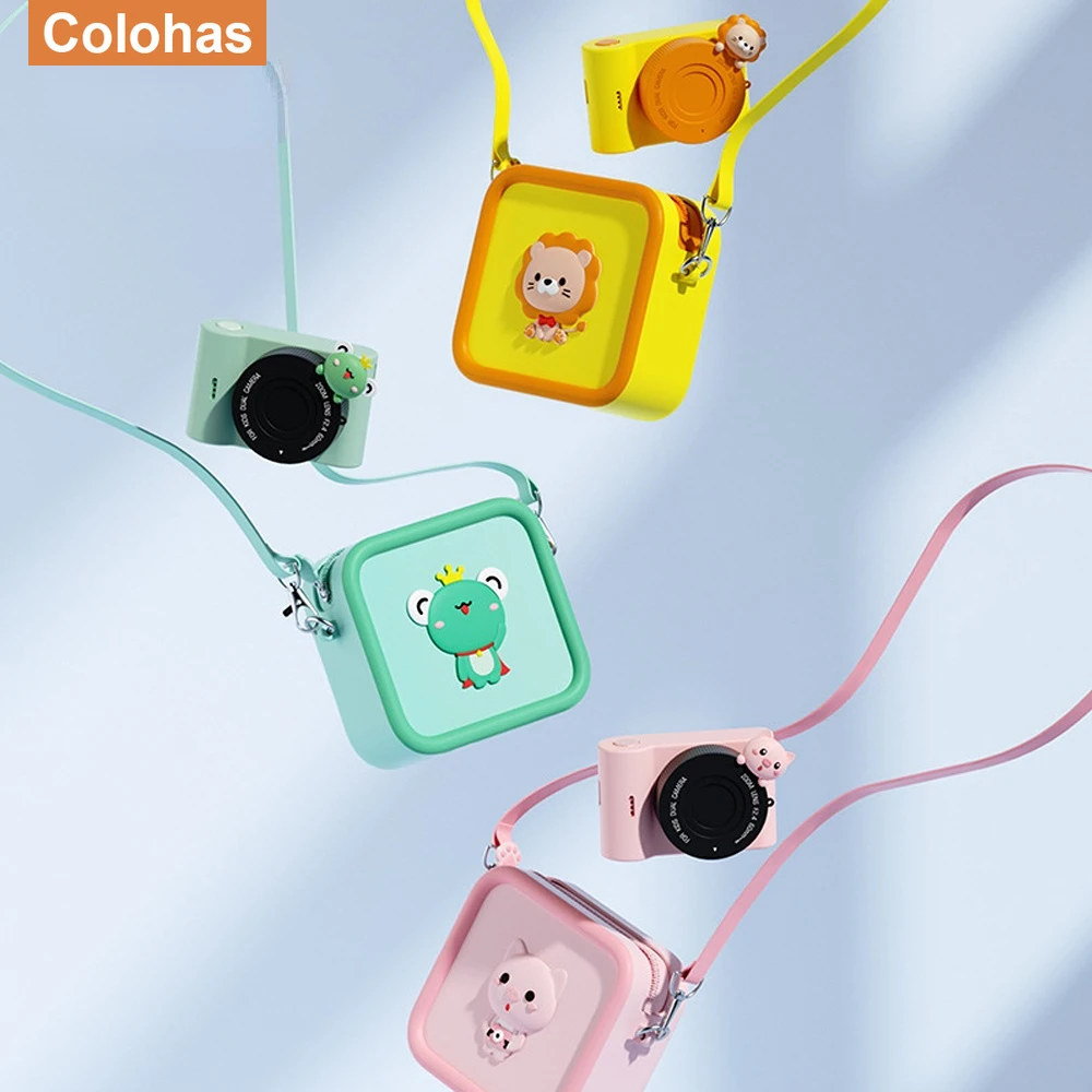 Mini Camera Bag Camera Storage Bag Kids Tide Satchel Cartoon Crossbody Bag for Toddler Coin Purse Outdoor Cases Shoulder