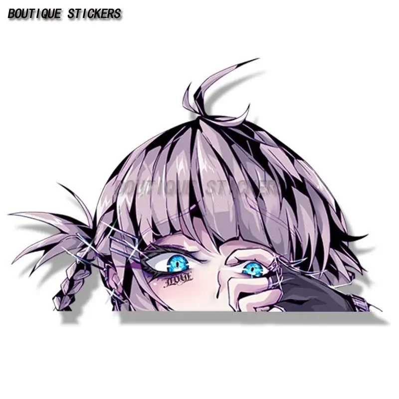 Punk Nazuna Nanakusa Fanart Car Stickers Anime Summoning Night Waifu Stickers Cartoon Peeping Girl Car Stickers