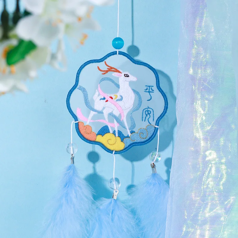 Handmade Self Embroidered Material Bag Coupler Cross-stitch Needlework Accessorie Material Package Crafts for Jewelry Pendant
