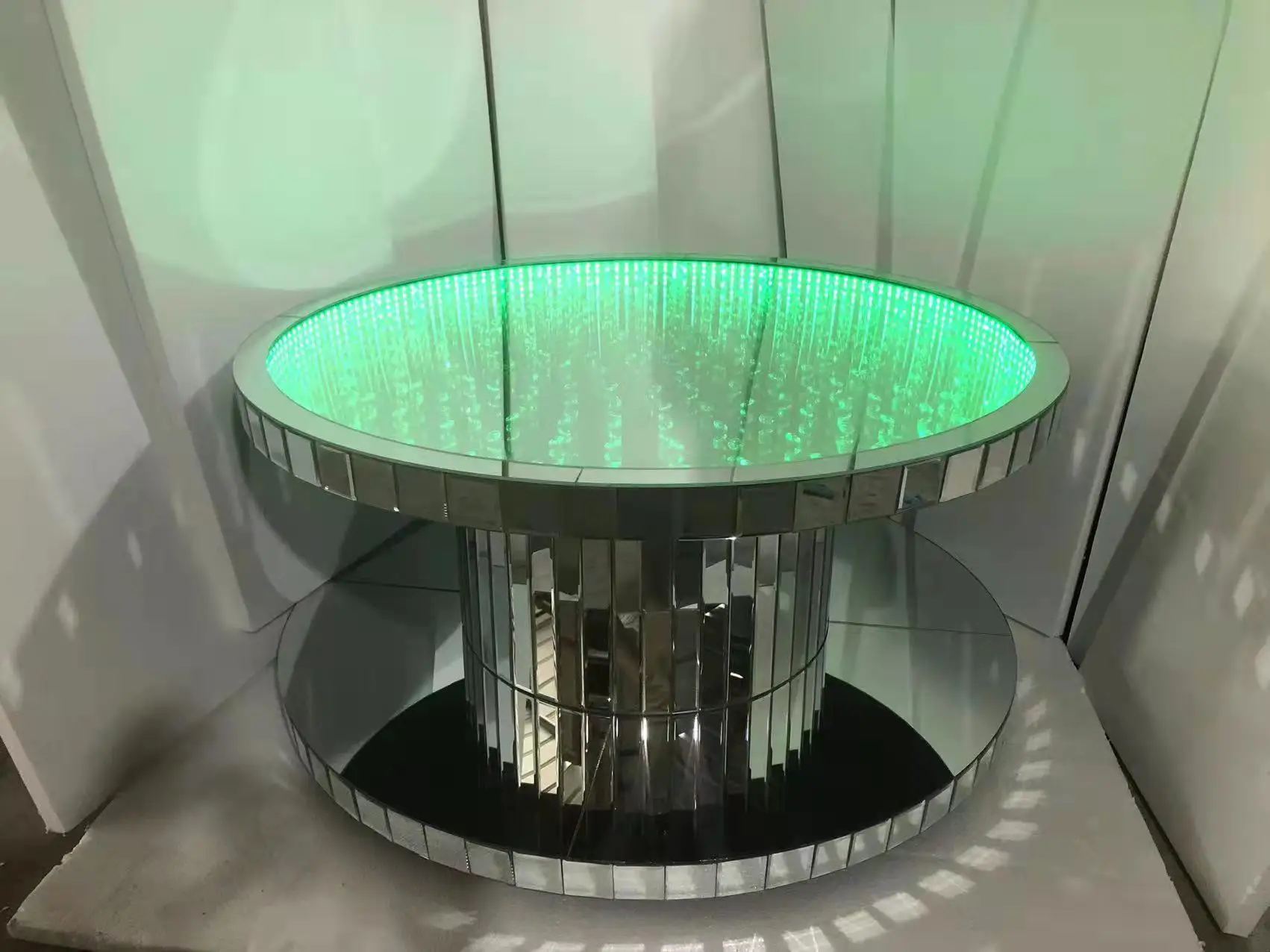 طاولات شاي مستطيلة مكونة من 3 قطع لغرفة المعيشة في الأماكن المغلقة مع مجموعة طاولة جانبية نهائية وطاولات قهوة معكوسة #6