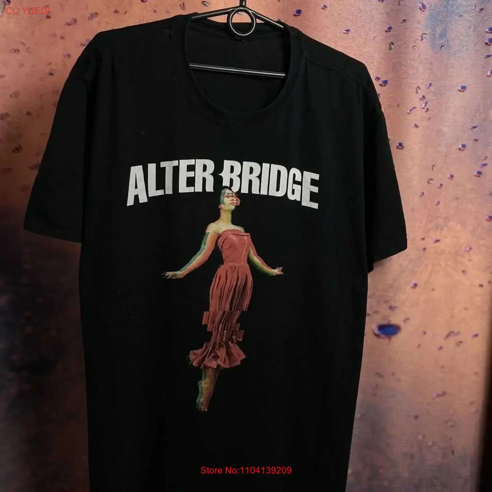 Винтажная футболка Alter Bridge для фанатов, размер S-5XL, черная, ZL2039, винтажная, с эффектом потертости, стильная, дышащая, удобная, унисекс