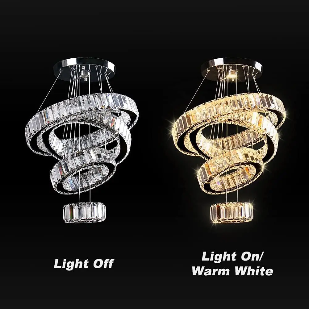 4 Rings Led Chandel…