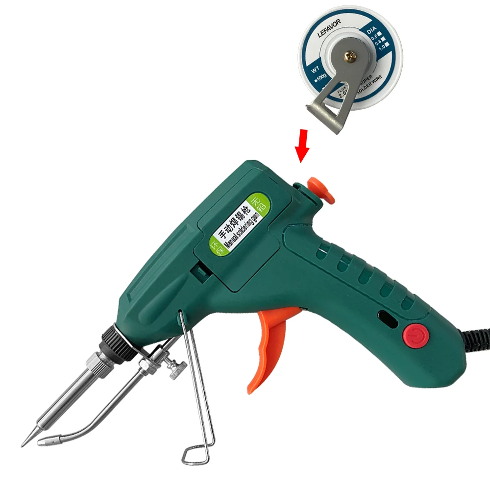 Elektrische Lötkolben Pistole Hand-gehalten Interne Heizung Lötkolben Automatisch Senden Zinn Gun Löten Schweißen Reparatur Werkzeug – Detail 39