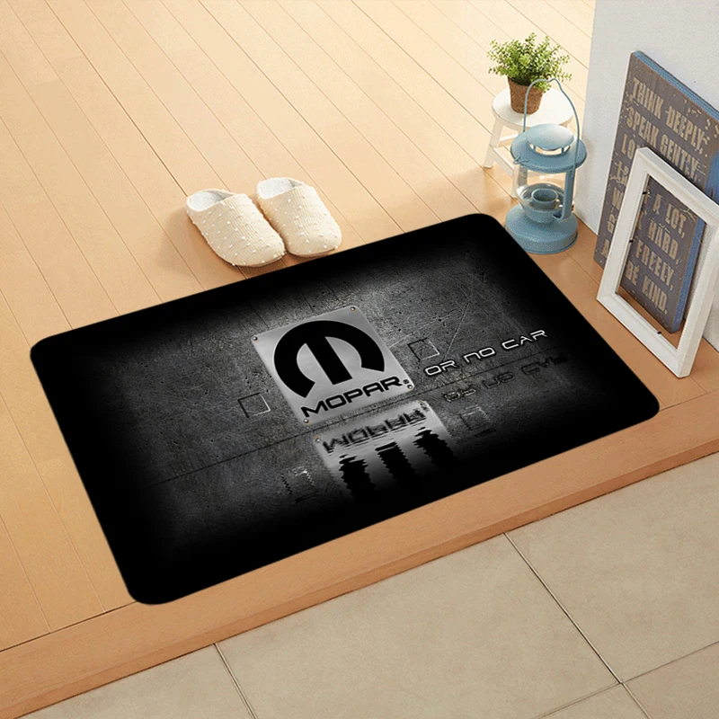 Floor Mat Non-slip Foot Rug for Entryway M-Mopar Hallway Carpet Kitchen Water Adsorbed Rugs Fluffy Bedside Mats Home Decoration