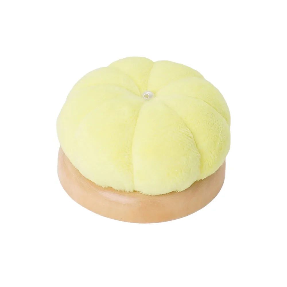Creative Pumpkin Pin Cushion with Wooden Base Solid Color Pumpkin Shape Needle Pincushions DIY Craft Pumpkin Shape