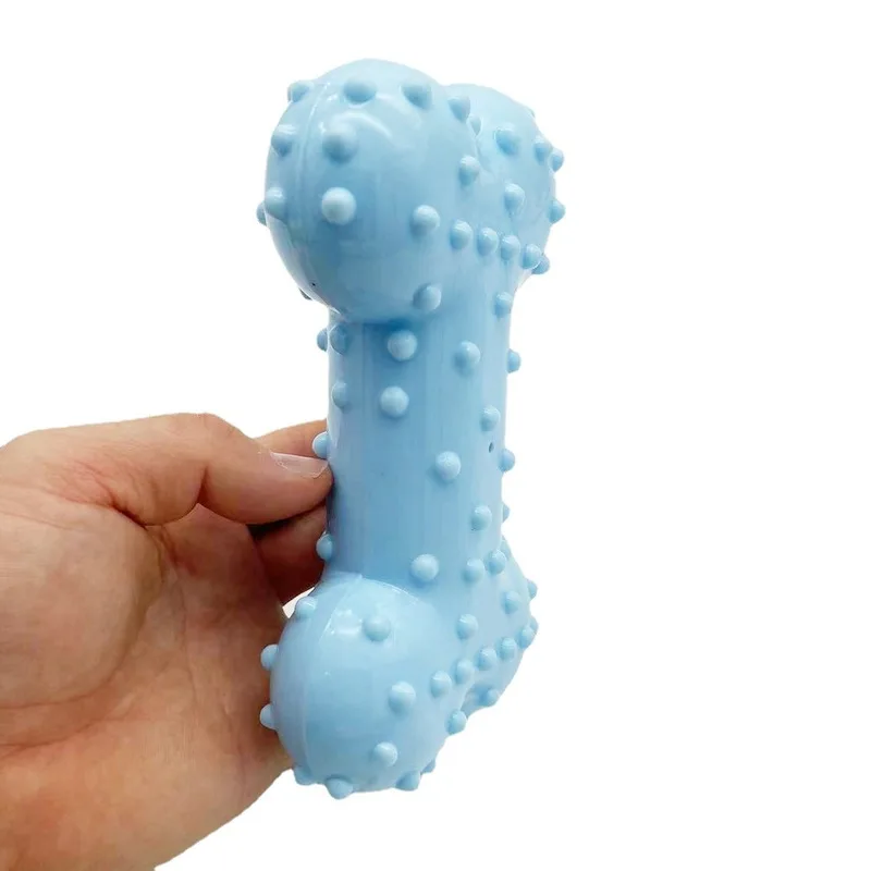 Teething sound-making toy for removing dental plaque for dogsTPRRubber large dog golden retriever pet toy