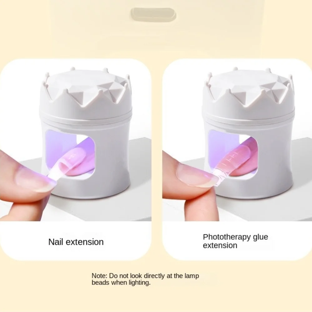 Neuer Mini-Nageltrockner, tragbare Krone, LED-Nagel, schnell trocknendes Licht mit USB-Kabel, Maniküre, DIY-Werkzeug, UV-Licht für Nagelkunst
