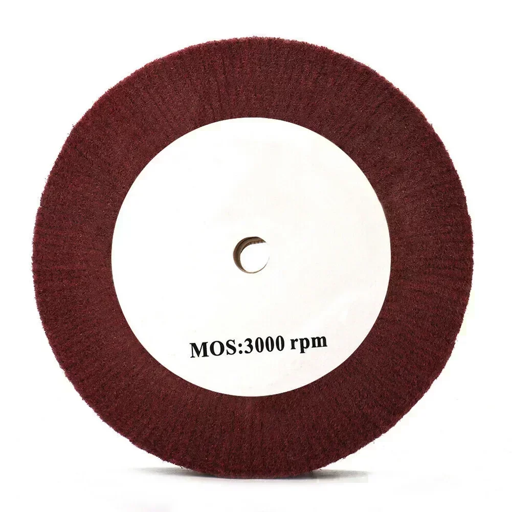 Mola abrasiva in Nylon 320 # tampone abrasivo ruote lamellari in tessuto Non tessuto lucidatura a disco senza sabbia 125*50