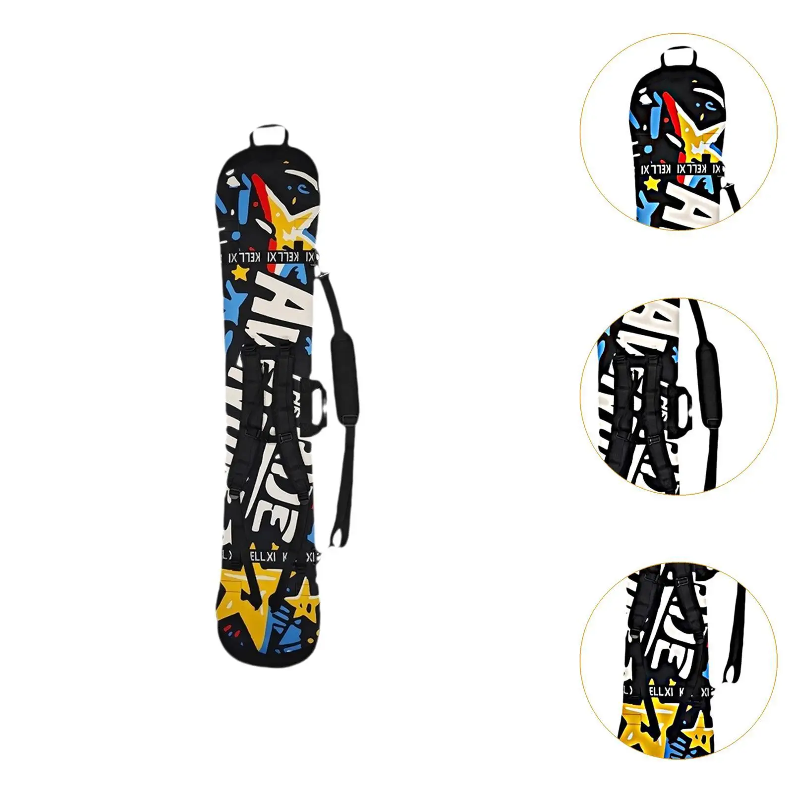Snowboard Sleeve Bag with Shoulder Straps Carrying Bag Backpack with Binding Open with Carry Handle Snowboard Sleeve Cover Case