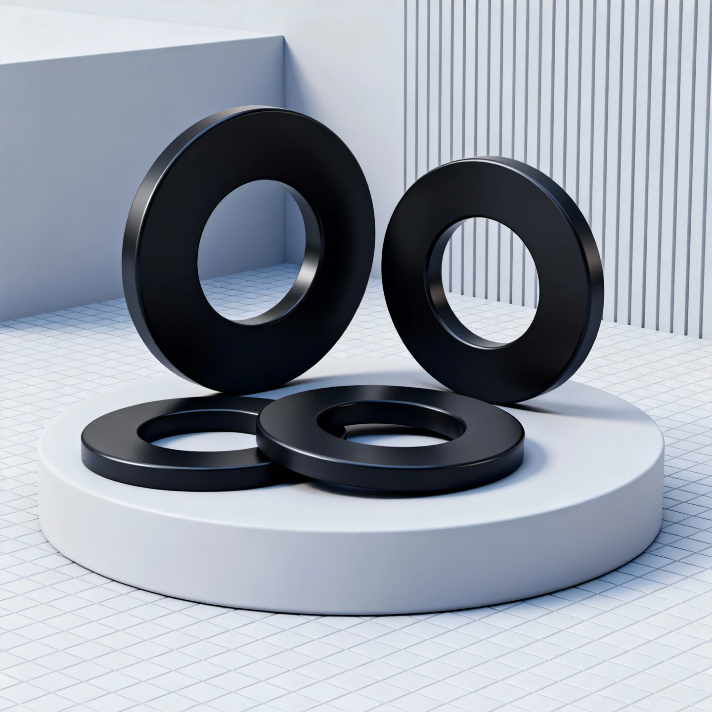 Flat Gasket M8-42mm Inner Hole Screw Washer Nitrile Rubber Sealing Element NBR Faucet Waterproof Height 1-3mm