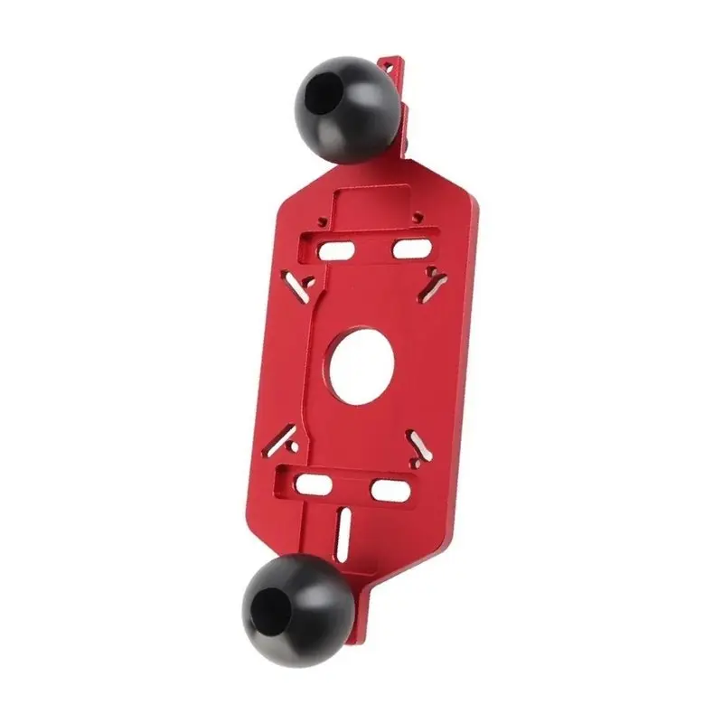 ABUI-Aluminum Alloy Router Circle Cutting Jig Aluminum Router Plate Milling Grooving Slotting Bracket Multifunctional Base