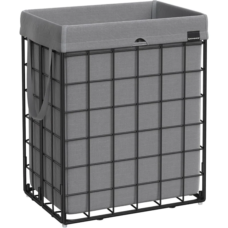 Laundry Hamper, 23.8 Gal. (90L) Laundry Basket, Collapsible Clothes Hamper, Removable and Washable Liner