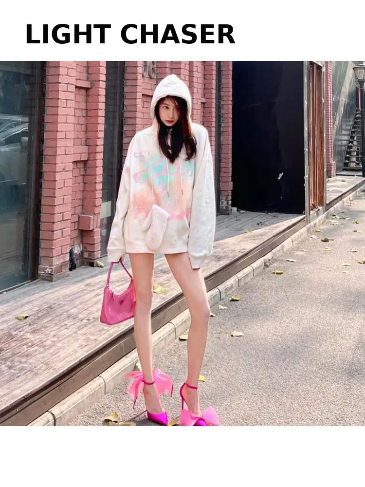 Spring New Bow-knot Pointed High-heeled Shoes Women's Stilettos With Shallow Mouth Ladies Fairy Wind One Word Belt Sandals Women