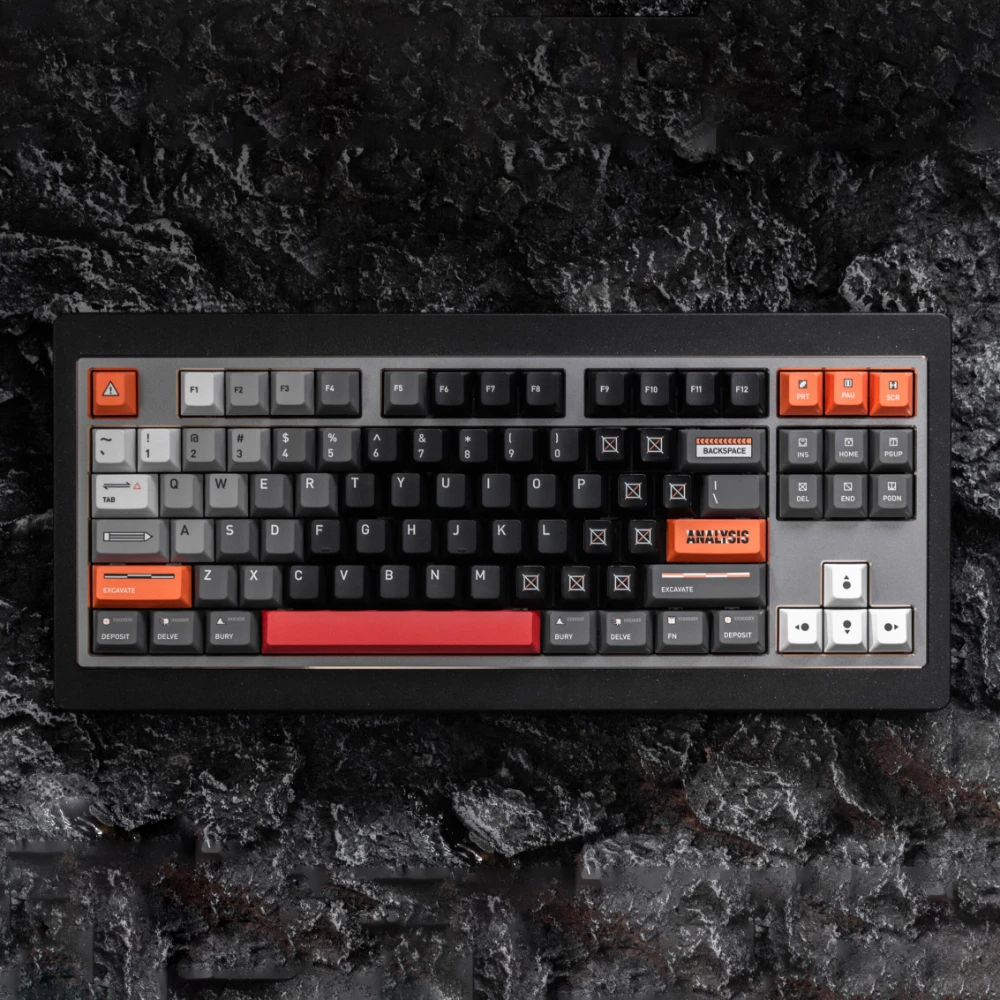 

ECHOME Future Archaeology Theme Keycap Set PBT X ABS UV Custom Keyboard Cap Cherry Profile Key Cap for Mechanical Keyboard Gift
