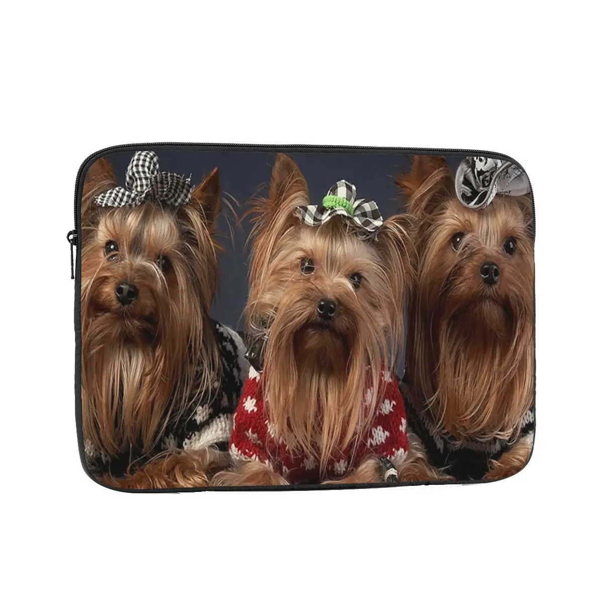 Mini Yorkshire Terrier Laptop Sleeve Cover Bag for Macbook 12 13 15 17 Inch Notebook Liner Sleeve Tablet Shockproof Case Bag