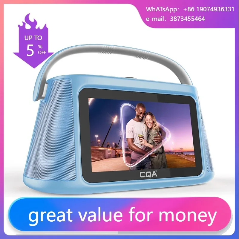 

2024 Smart Portable Karaoke Speaker Built In 10.1'' Karaoke Touch Screen,All-in-One Karaoke Machine,Support TV/WiFi/Singing