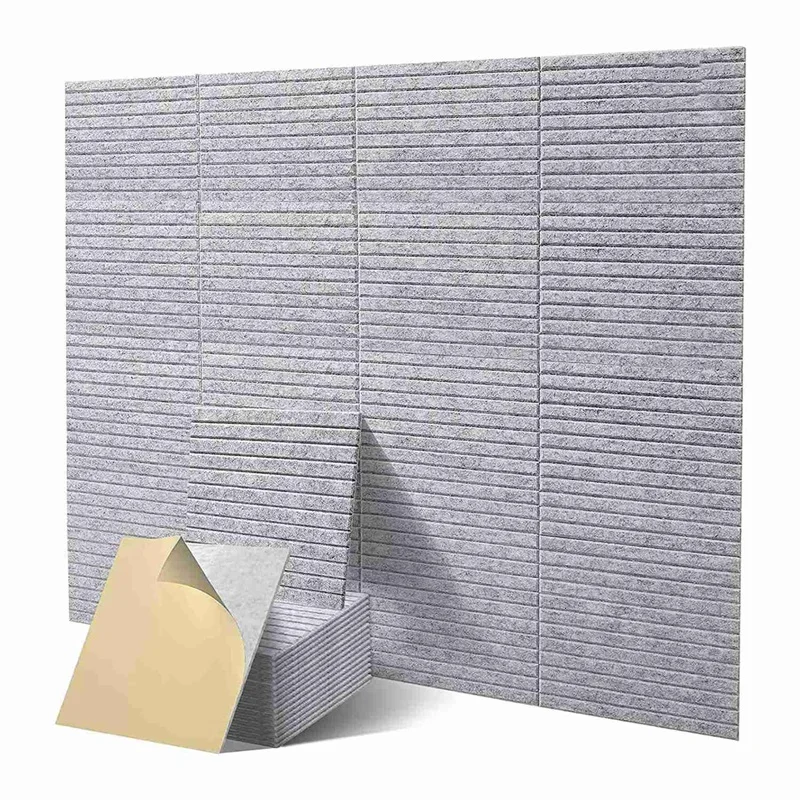 

32 Pcs Pro Grade Acoustic Panels,Sound Proof Wall Panels,For Studio Absorbs Sound And Eliminates Echoes(Light Gray)