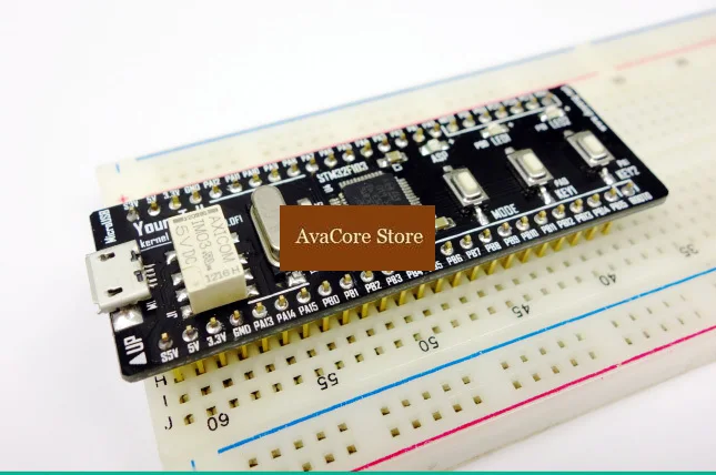 AvaCoreSTM32 ARM Cortex-M3 STM32F103C8T6 Development Board with RS232 RS485 CAN MP3 USB Breadboard OLED