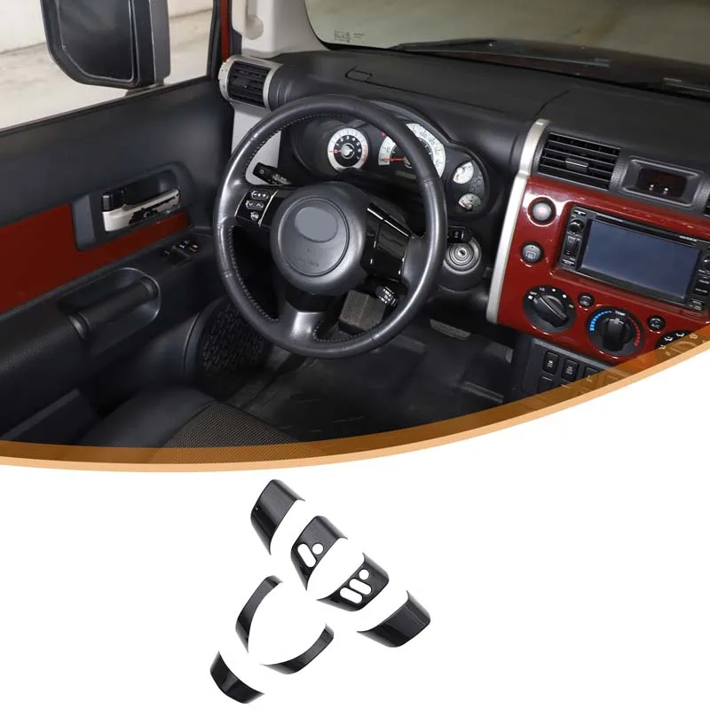 

For Toyota FJ Cruiser 2007-2021 Automotive Interior Modification Steering Wheel Button Adhesive ABS Available in Multiple Colors