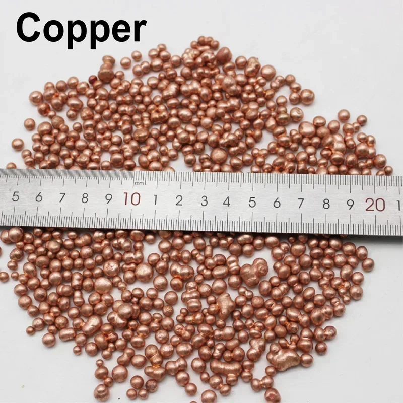 50g  Metal Pellets Aluminum/Copper/Brass/Zinc/Titanium beads DIY accessories lab material wholesale price