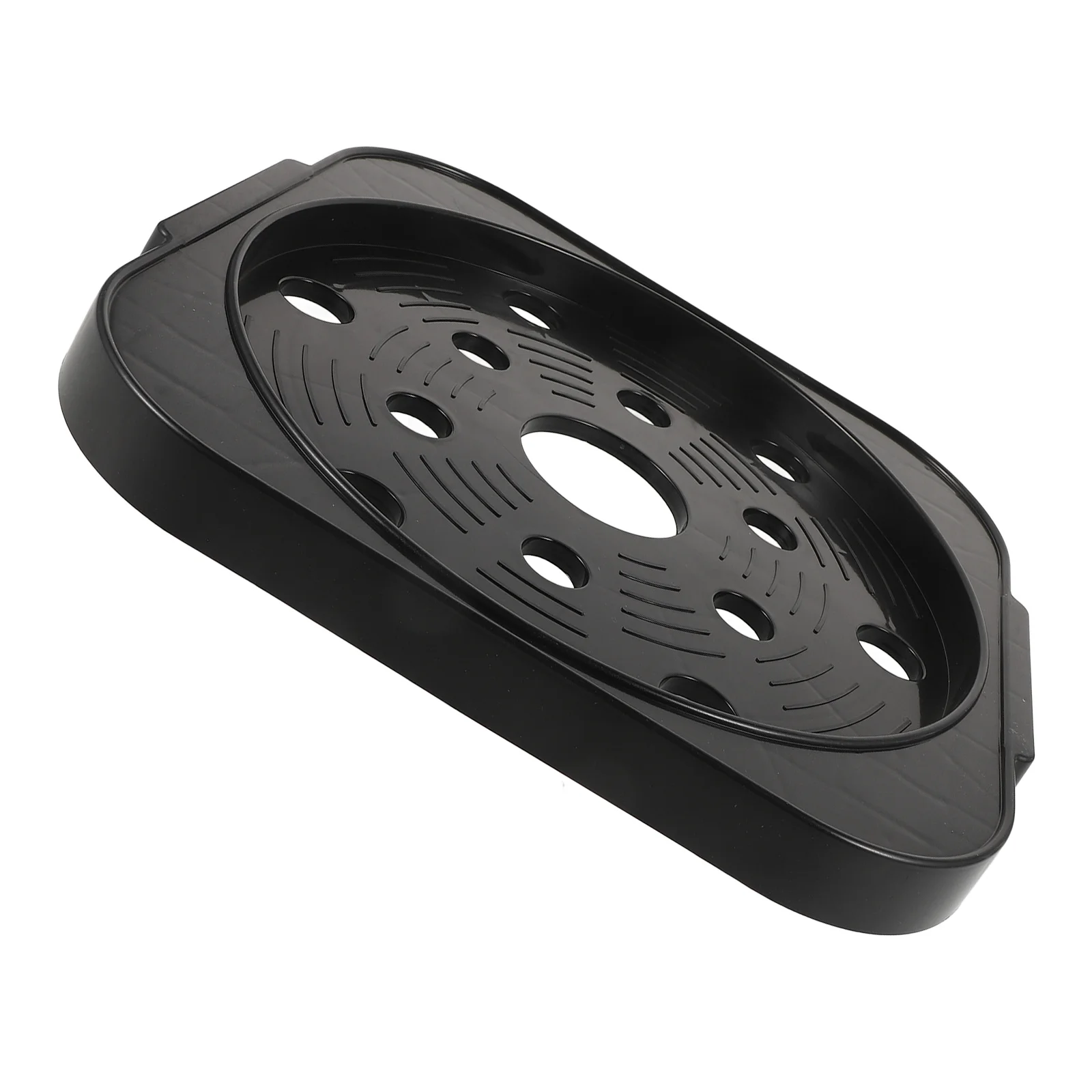 

Propane Tank Holder White Plastic Stand With Wheels Movable Gas Cylinder Tray Outdoor Kitchen Use Planter Base Garden Tool