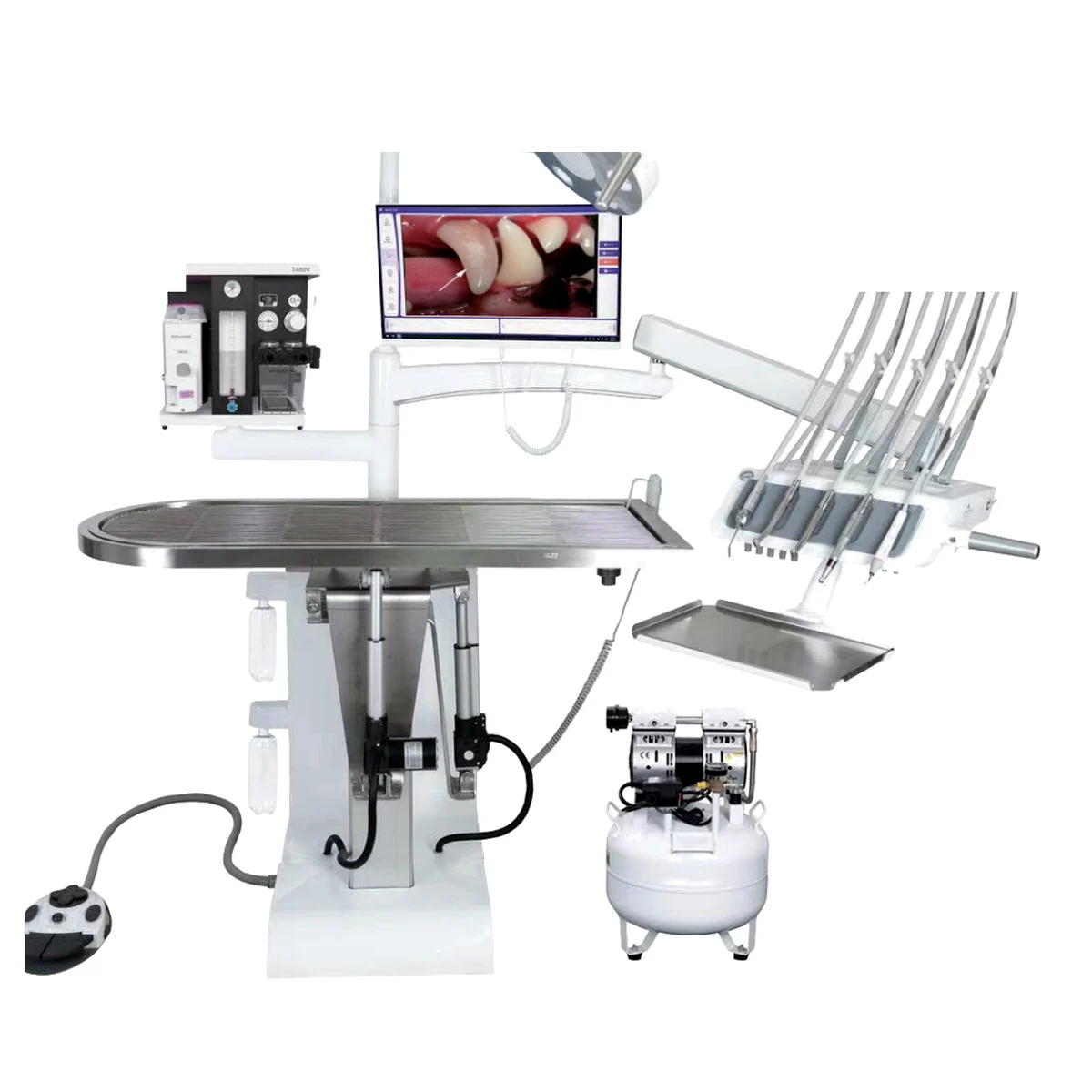 Integrated multifunctional veterinary  workstations, veterinary equipment