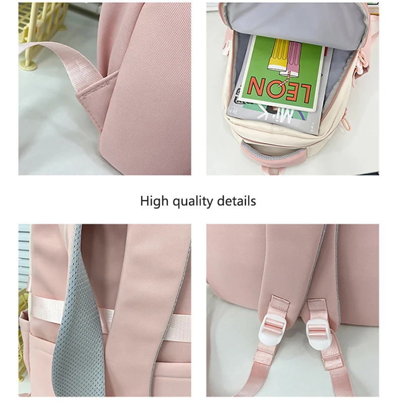 Middle School Bags for Girls Teenagers Primary Student Backpack Nylon Campus Cute Bagpack