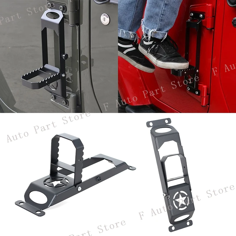 

For Jeep Wrangler JL 2018 2019 2020 2021 Auxiliary Pedal Upper Roof Doorstep Ladder