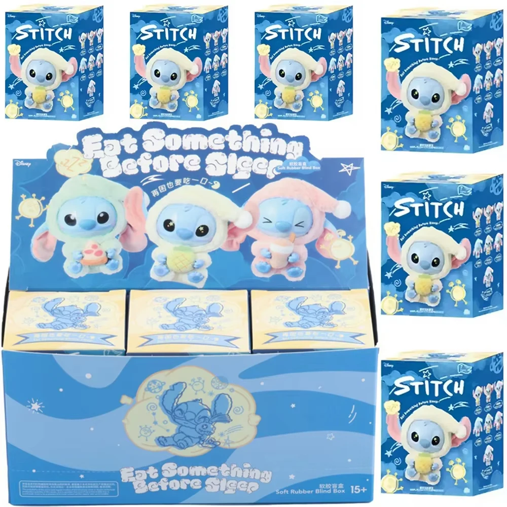 

@Hot Sales Stitch Blind Box Bag Eat Some Thing Before Sleep Series Vinyl Pendant Cute Doll Mystery Box Fluffy Doll Surprise Gift