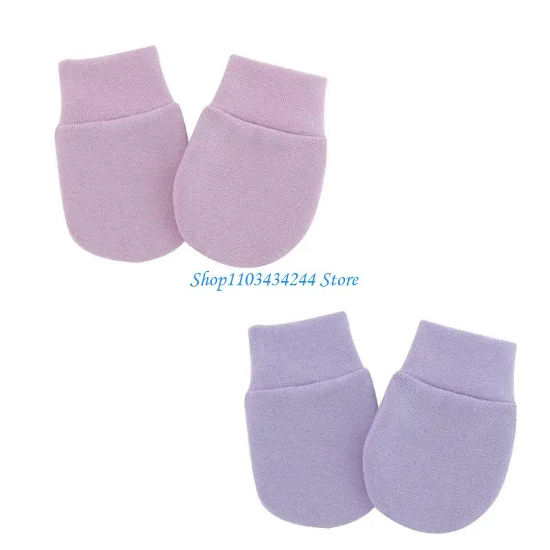 

Newborn for Protection Face Scratch Gloves Baby Anti Scratching Soft Cotton Glov