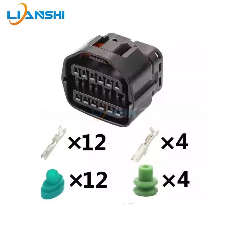 MG641767-5 MG611764-5 16Way Auto Waterproof Connector For Car Bumper Parking Sensor Door Harness