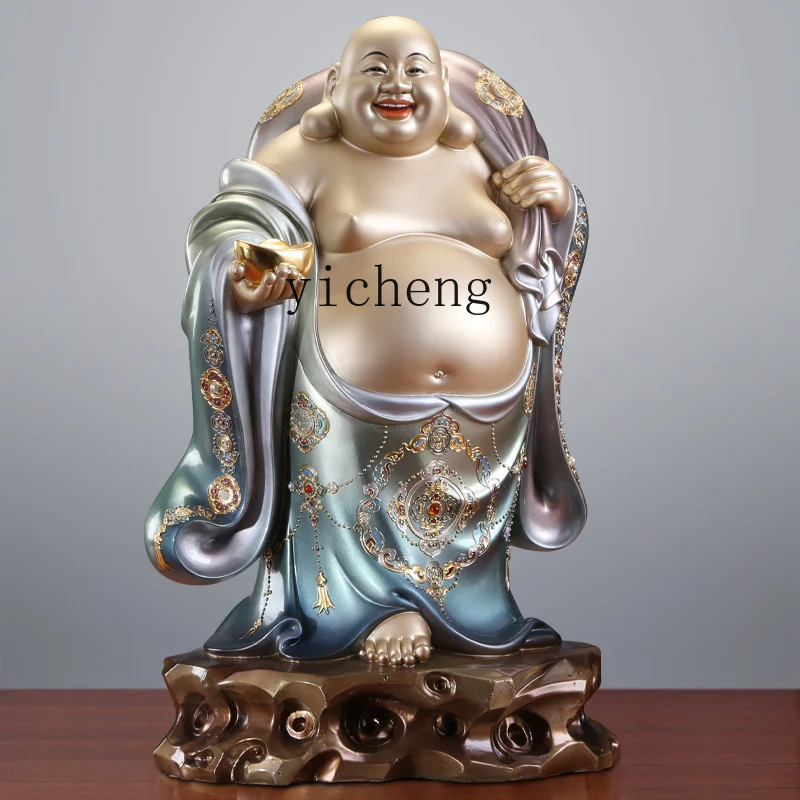 

QZT Buddha Statue Ornament Enamel Cloth Bag Buddha