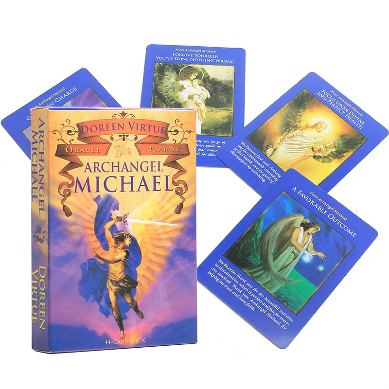 Archangel Michael Oracle Cards Deck Tarot Cards Durable Party Game Coated Card Paper Playing Card Board Games Entertainment