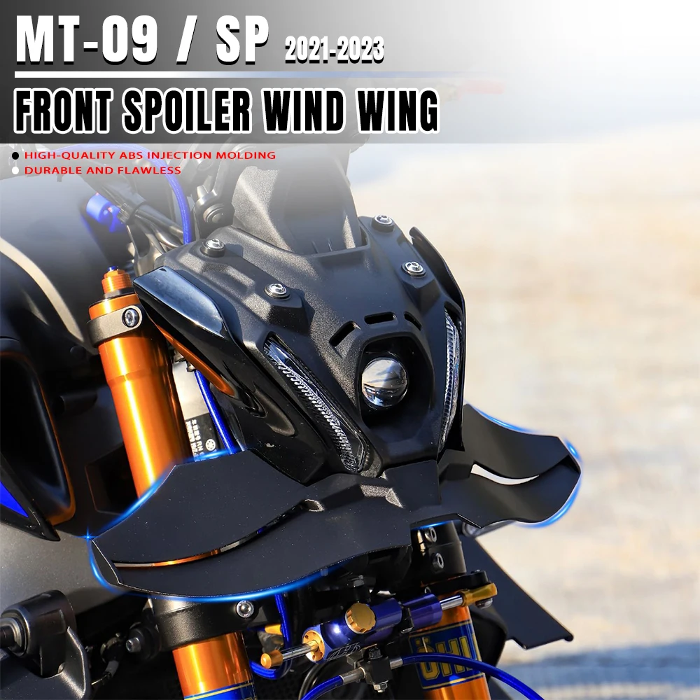 Ailerons aérodynamiques pour YAMAHA MT-09 / SP, carénage, ailerons latéraux MT09 2021 2022 2023, aileron GP, spoiler avant, spoiler inférieur, lèvre avant