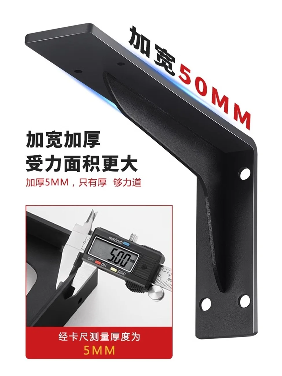 Heavy Duty Triangular Support Frame Wall Mounted Desk Suspended Load-Bearing Bracket Iron Storage Rack for Office And Home