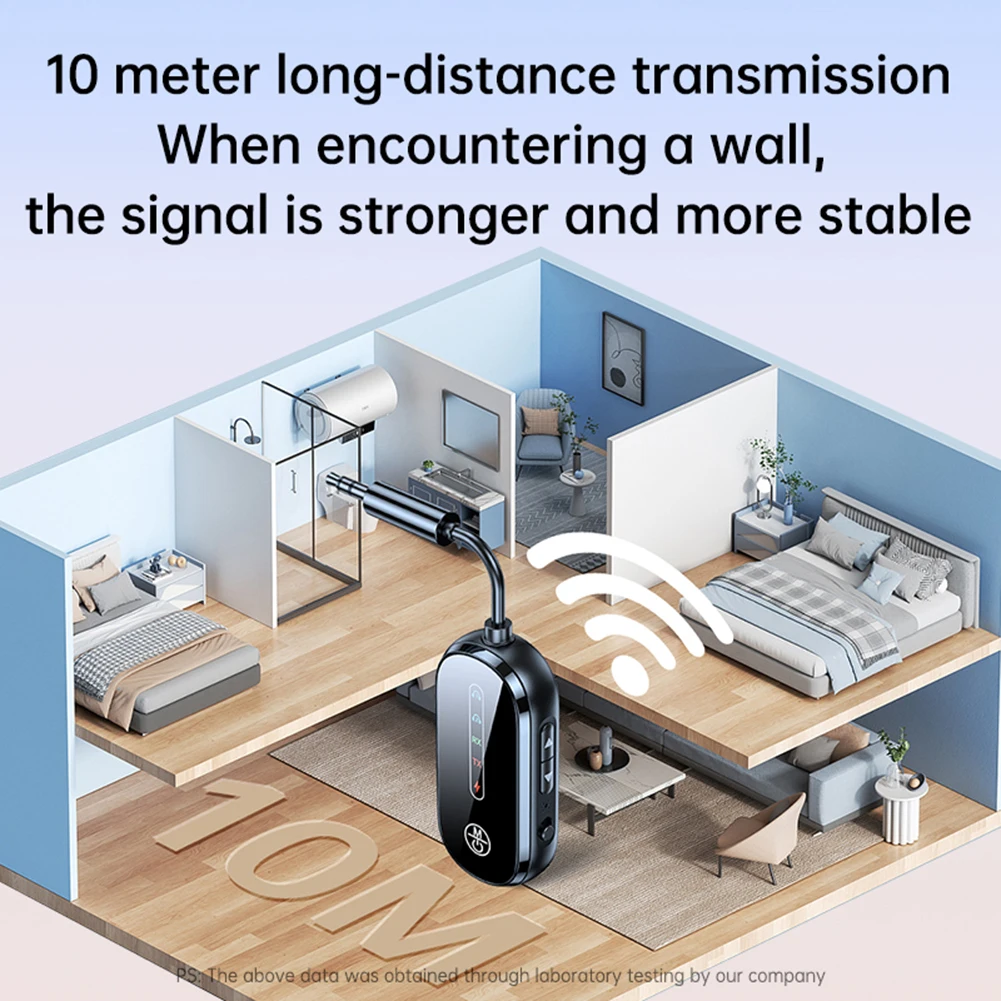 2 In 1 Bluetooth 5.4 Transmitter Receiver 3.5mm AUX Low Latency Airplane Audio Wireless Adapter Audio Transmitter for Car PC TV