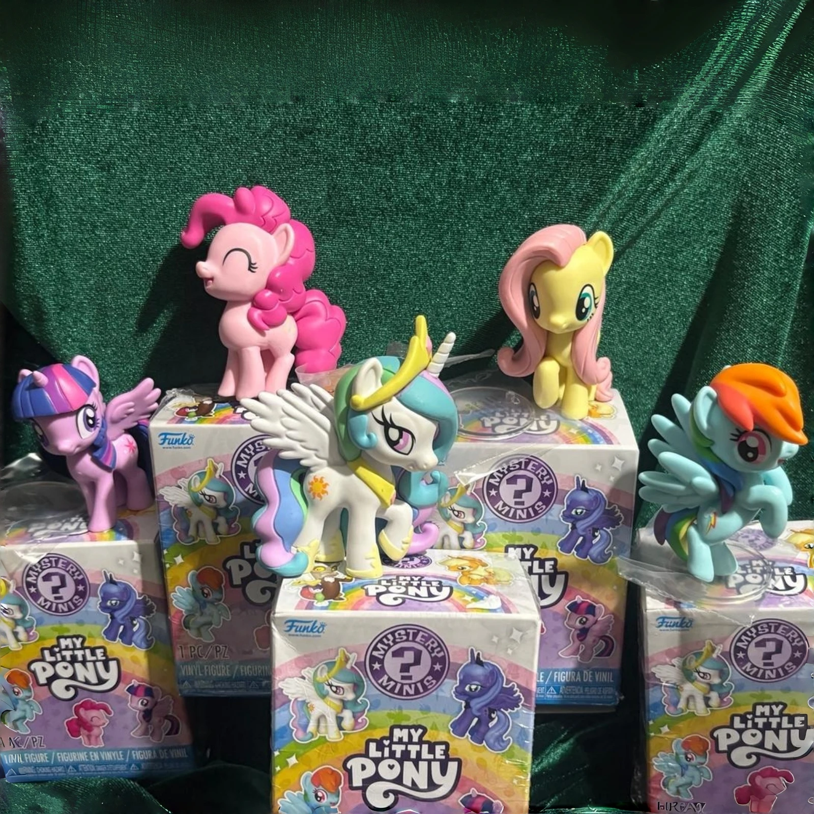 Caja Sorpresa de Figuras My Little Pony Mystery Minis, Funko Pop Oficial, Twilight Sparkle, Applejack, Edición Limitada, Juguetes de Regalo