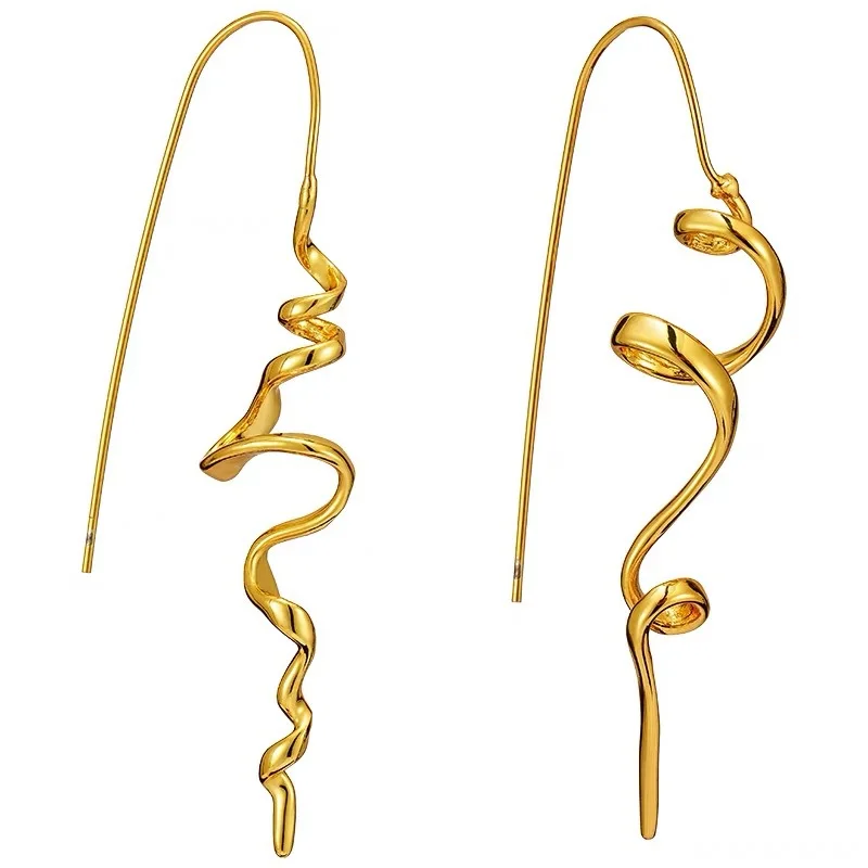Fashionable Abstract Three-dimensional Design Earrings Temperament Female Earrings Hanging Jewelry Accessories Gifts