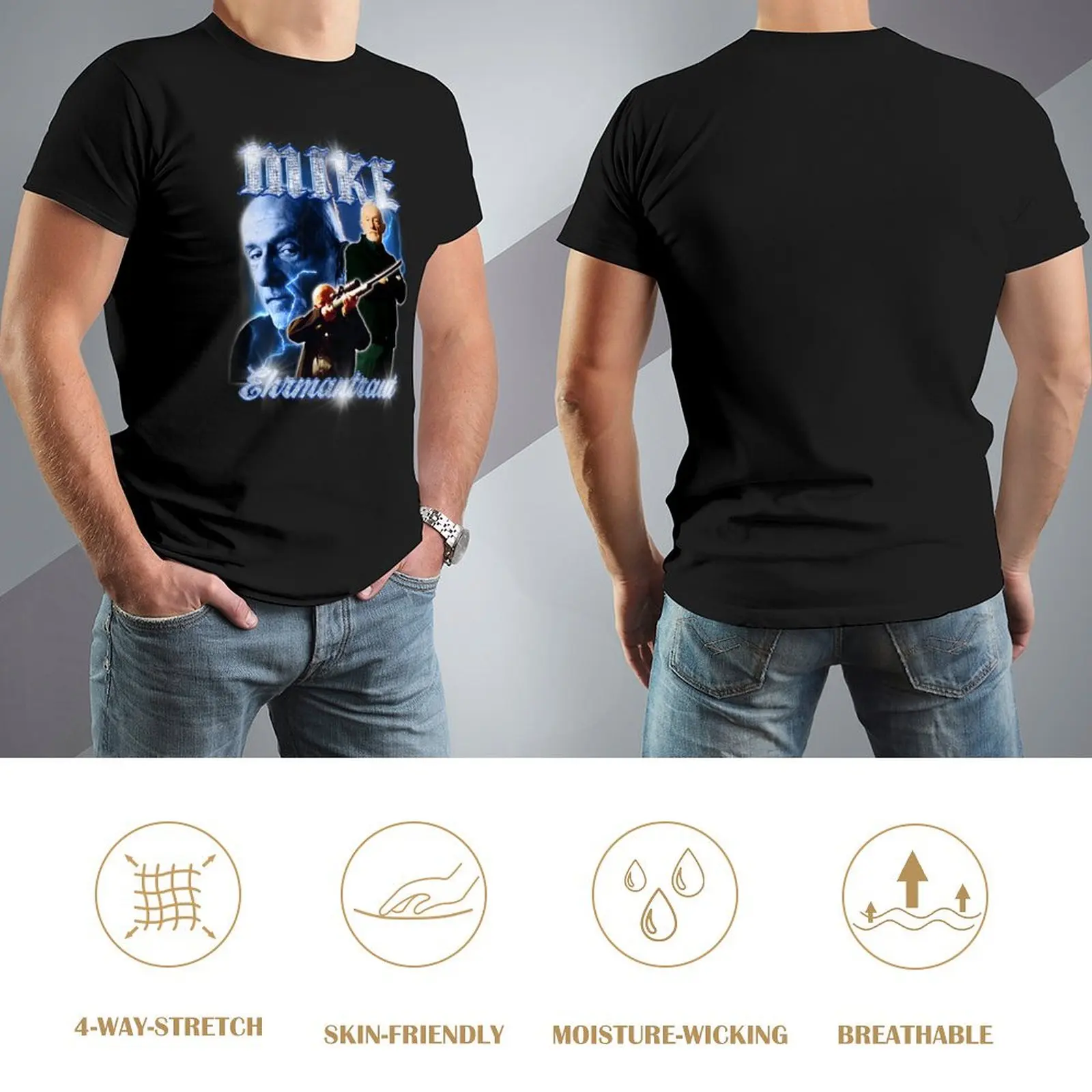 Mike Ehrmantraut Breaking Bad Vintage 90's Retro Bootleg T-Shirt customs sublime men t shirts high quality view 4